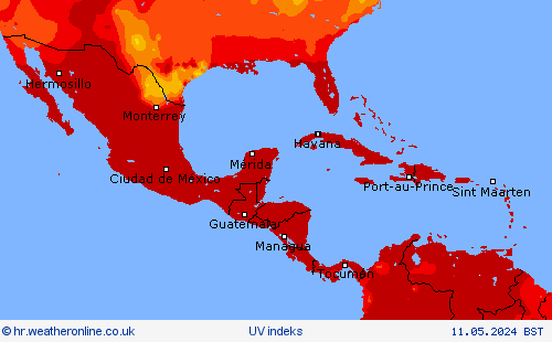 UV indeks Karte prognoza
