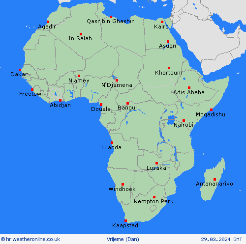 overview  Afrika Karte prognoza
