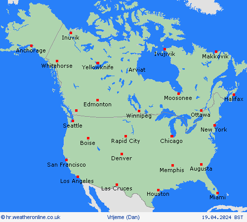 overview  Sjeverna Amerika Karte prognoza